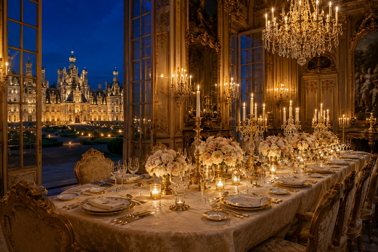 Dinner Inside a Private Château